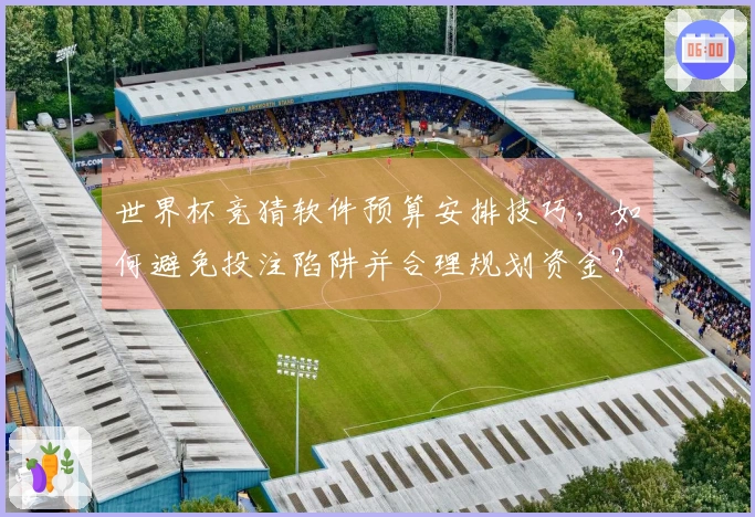 世界杯竞猜软件预算安排技巧，如何避免投注陷阱并合理规划资金？