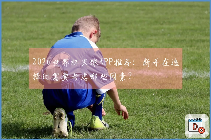 2026世界杯买球APP推荐：新手在选择时需要考虑哪些因素？